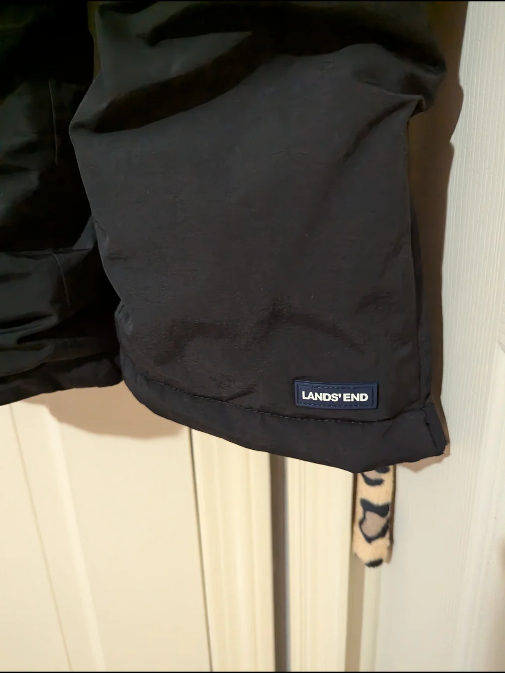 Lands' End Black Insulated Snow Bib Pants Little Girl Size 6